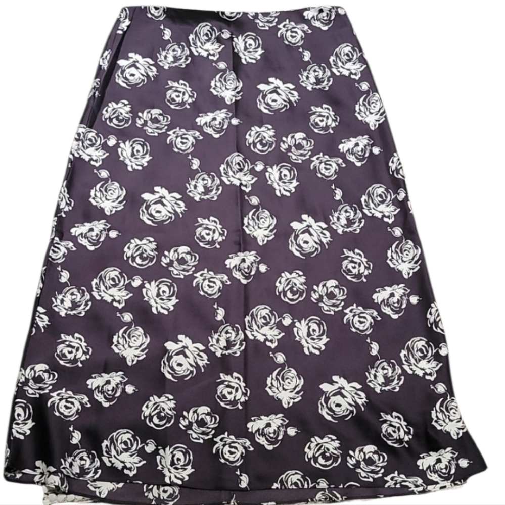 Club Monaco Plus Size Violet Motif Skirt Size 14‎